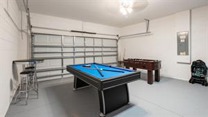 Game Room inside the Garage
