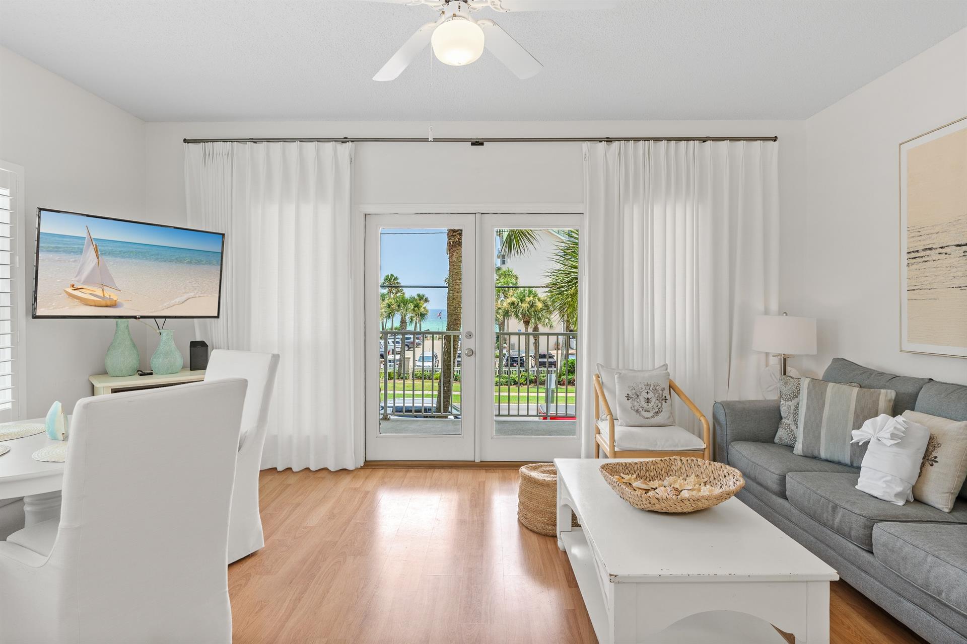 Living Room with Flat Screen TV