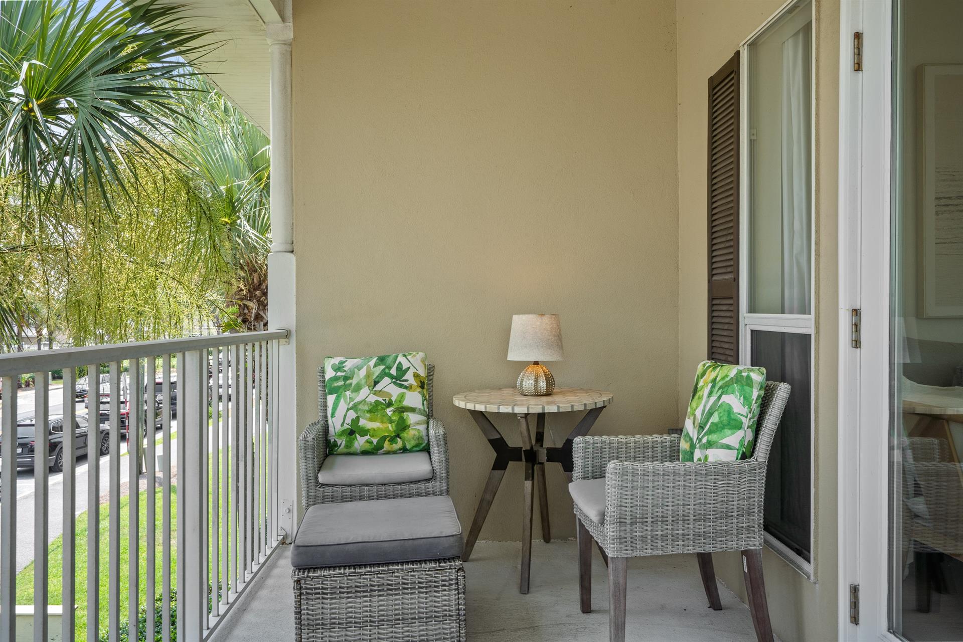 Private Balcony with Comfortable Seating