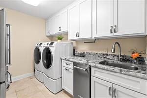 Laundry wtih Full Size Washer and Dryer, Ice Machine and Full Size Fridge