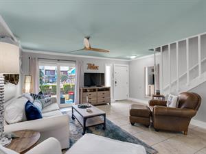 Living Area on 1st Floor with Private Patio