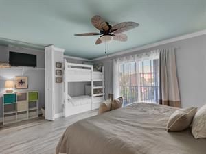 Master Bedroom 1 on 2nd Floor with King Bed and Flat Screen TV