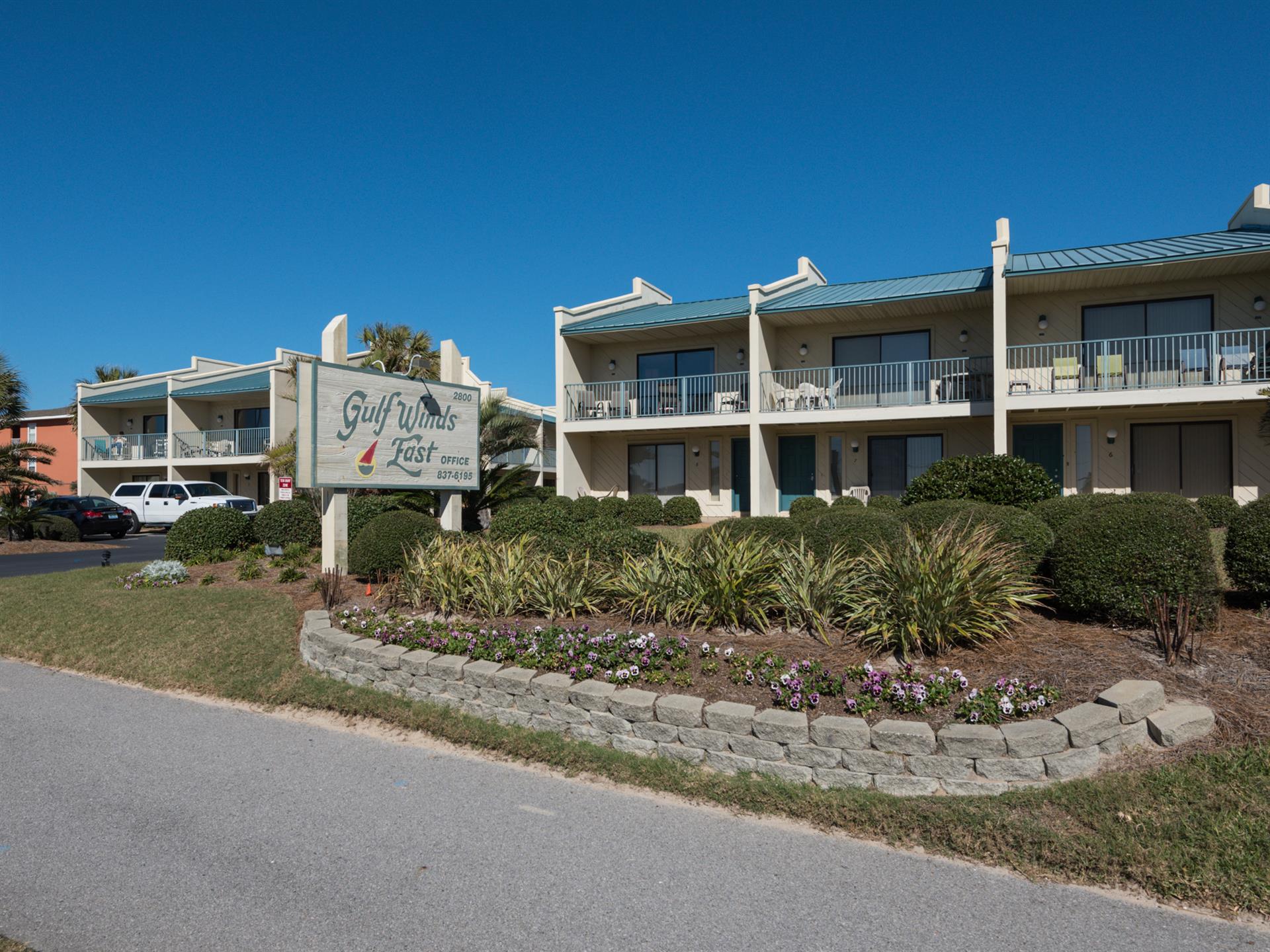 Entrance to Gulf Winds East