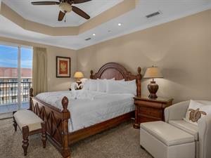 King Guest Bedroom with Small Balcony