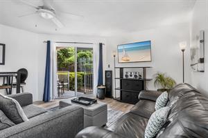 Spacious Living Area with Flat Screen TV