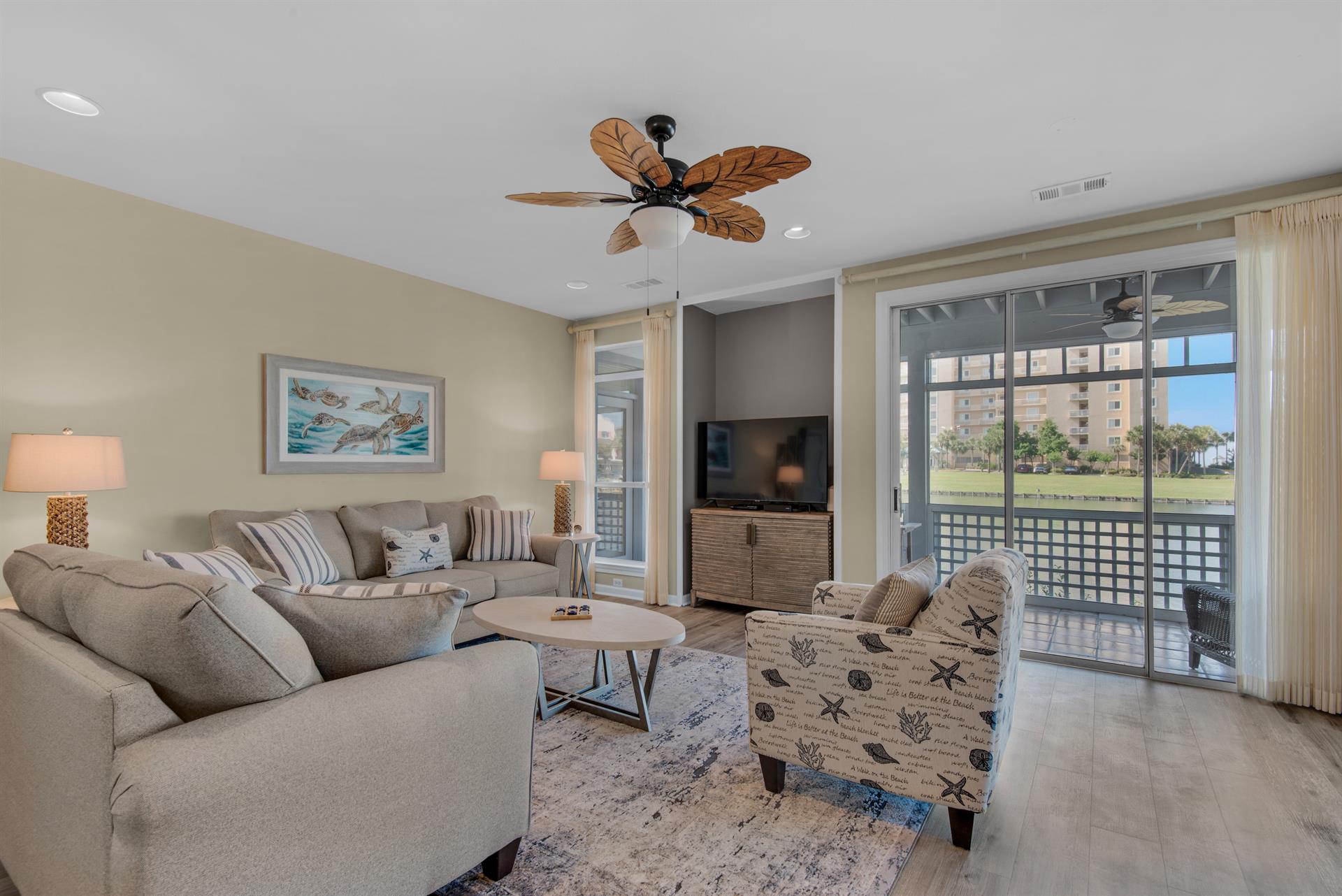View of Lake from Living Area