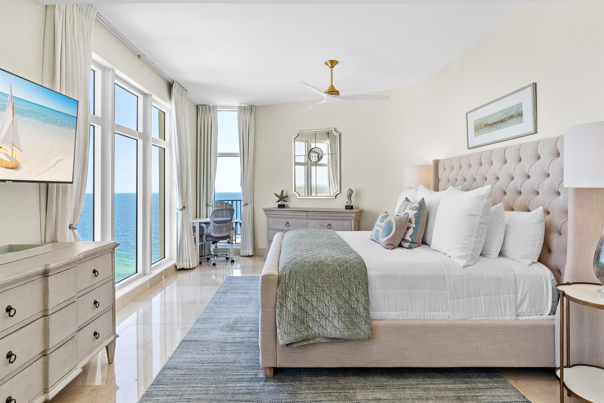 Large Primary Bedroom with a view for miles.