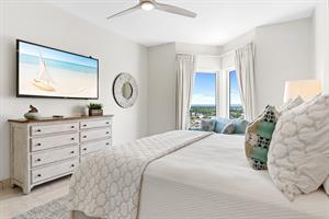 Guest Bedroom 1 with Bay and Harbor Views