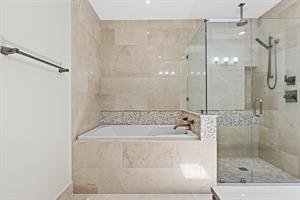 Guest Bath with Soaking Tub and Walk In Shower