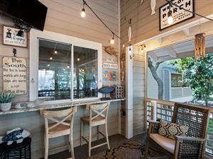 Bar Seating Area on Porch