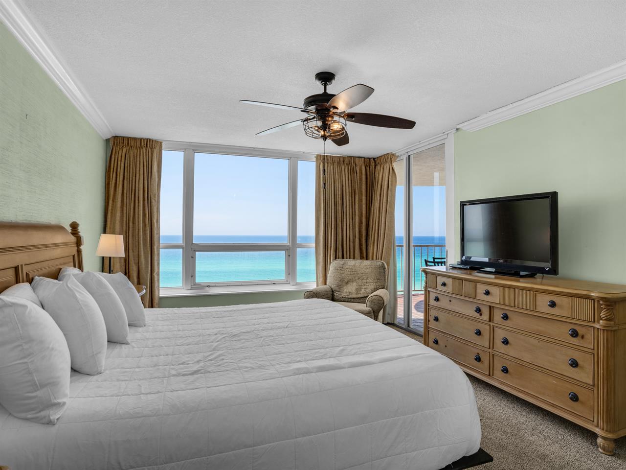 Primary Bedroom with Flatscreen TV