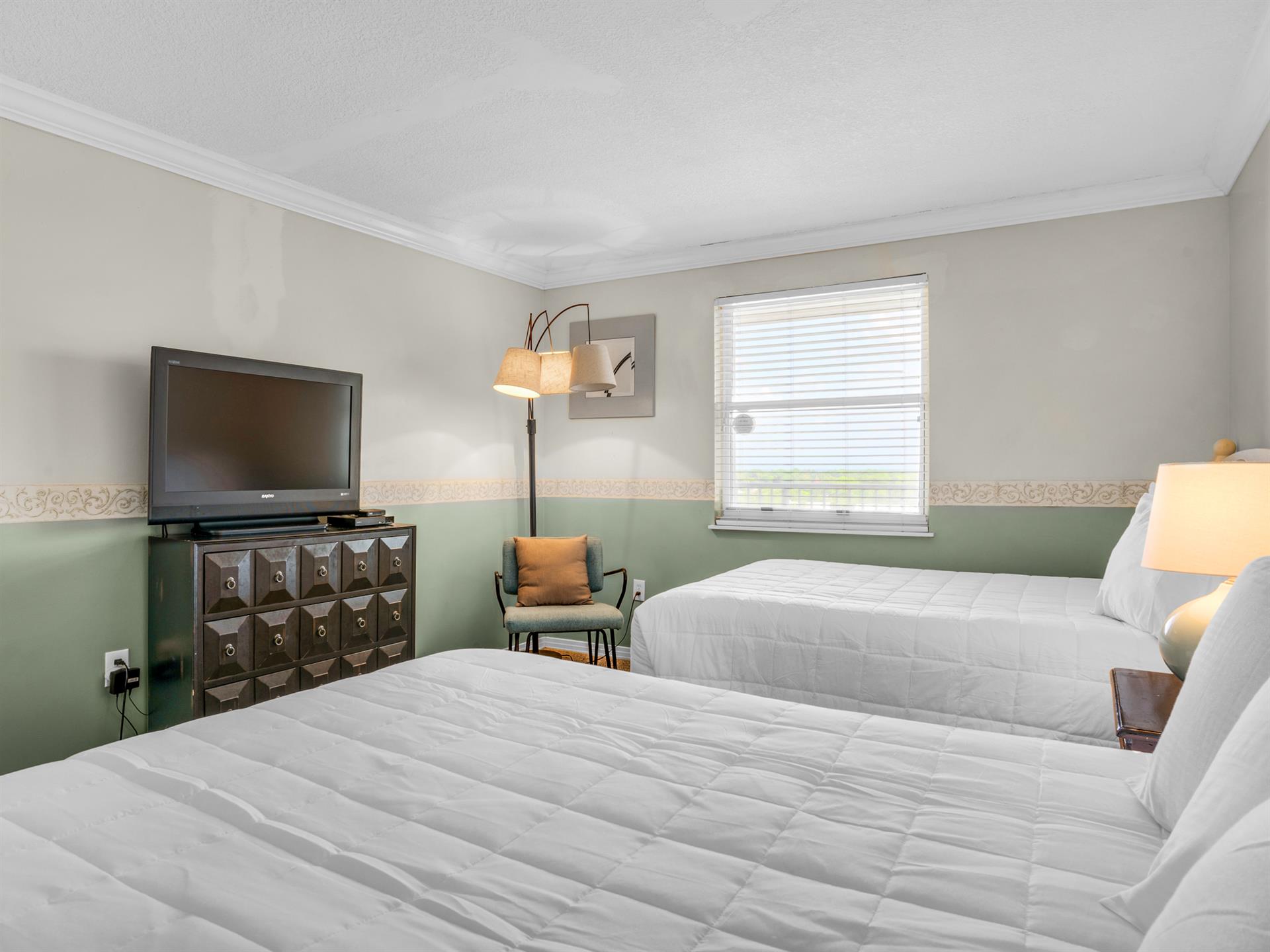 Guest Bedroom with Flatscreen TV