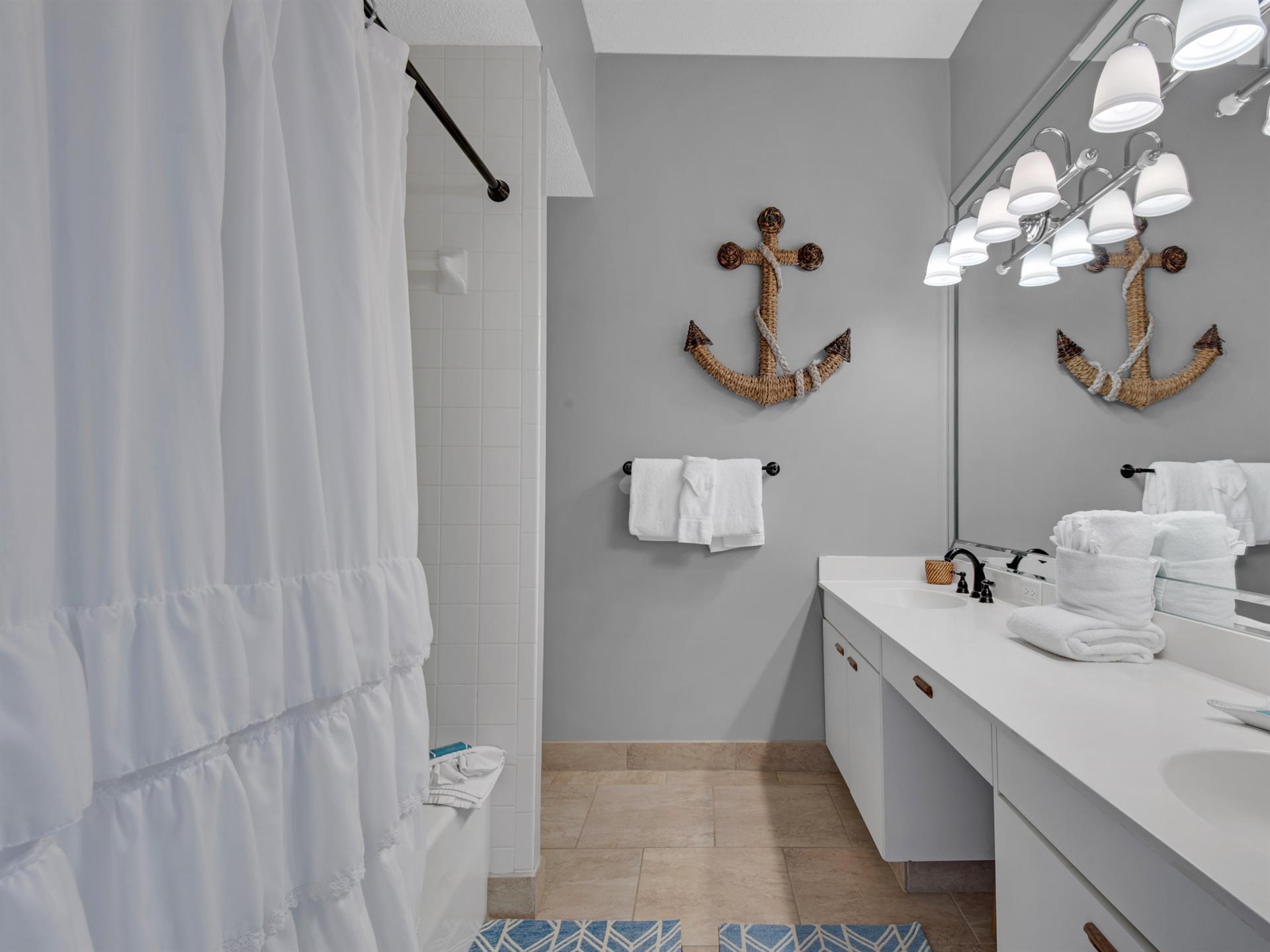 Shower  Tub Combo in Primary Bath