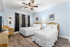 Guest Bedroom with 2 Full and Twin Beds