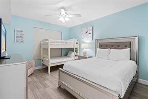 Guest Bedroom with Twin Bunk and Queen Bed