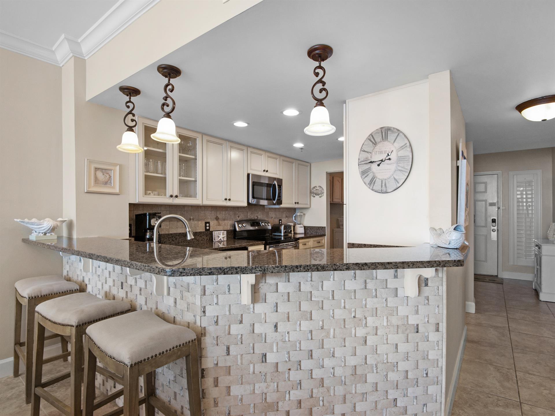 Kitchen with Bar Seating