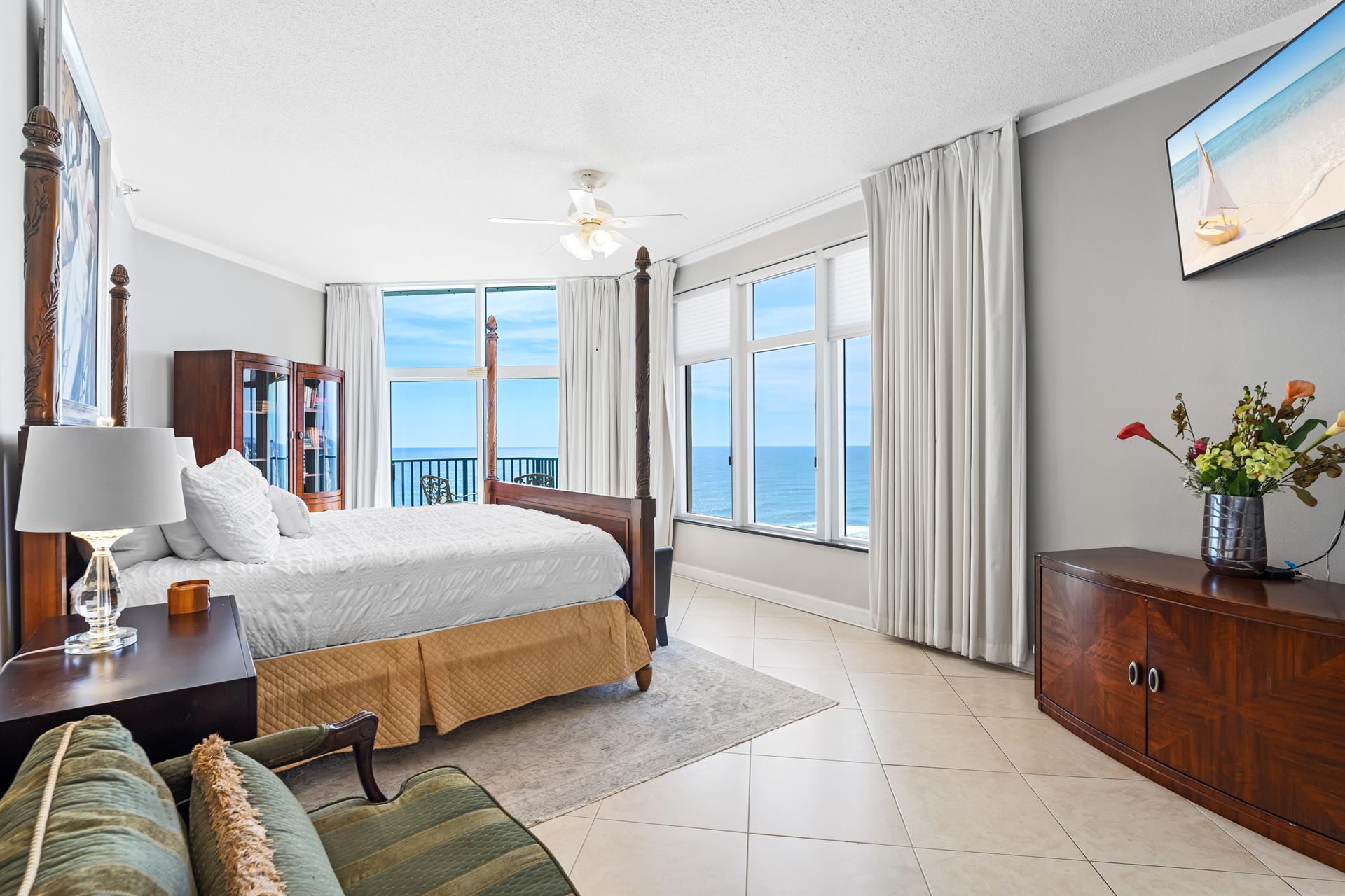 Sunset View from the King Primary Bedroom