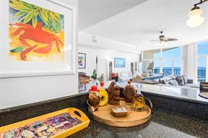 Kitchen with Gulf View