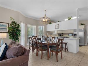 Dining area with additional breakfast bar seating