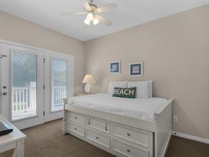 1st floor guest bedroom with full bed plus pull out trundle