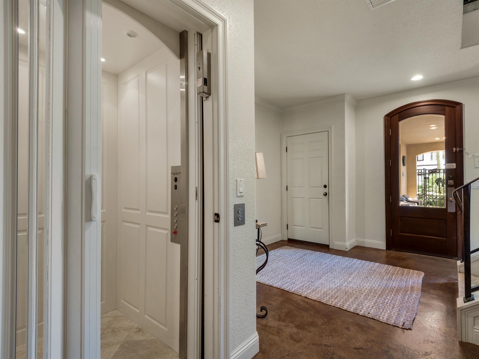 Foyer and Elevator Entrance
