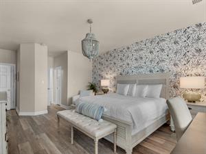 Primary Bedroom with accent wall