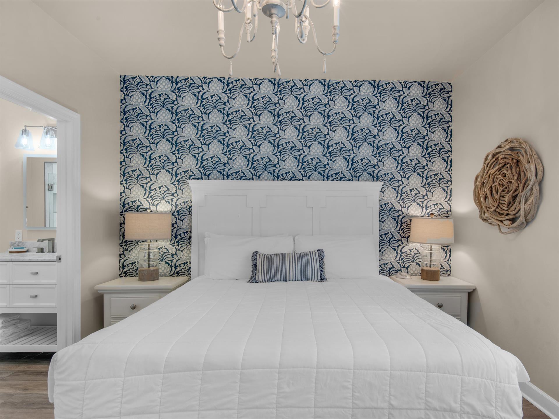 Guest Bedroom with Accent Wall