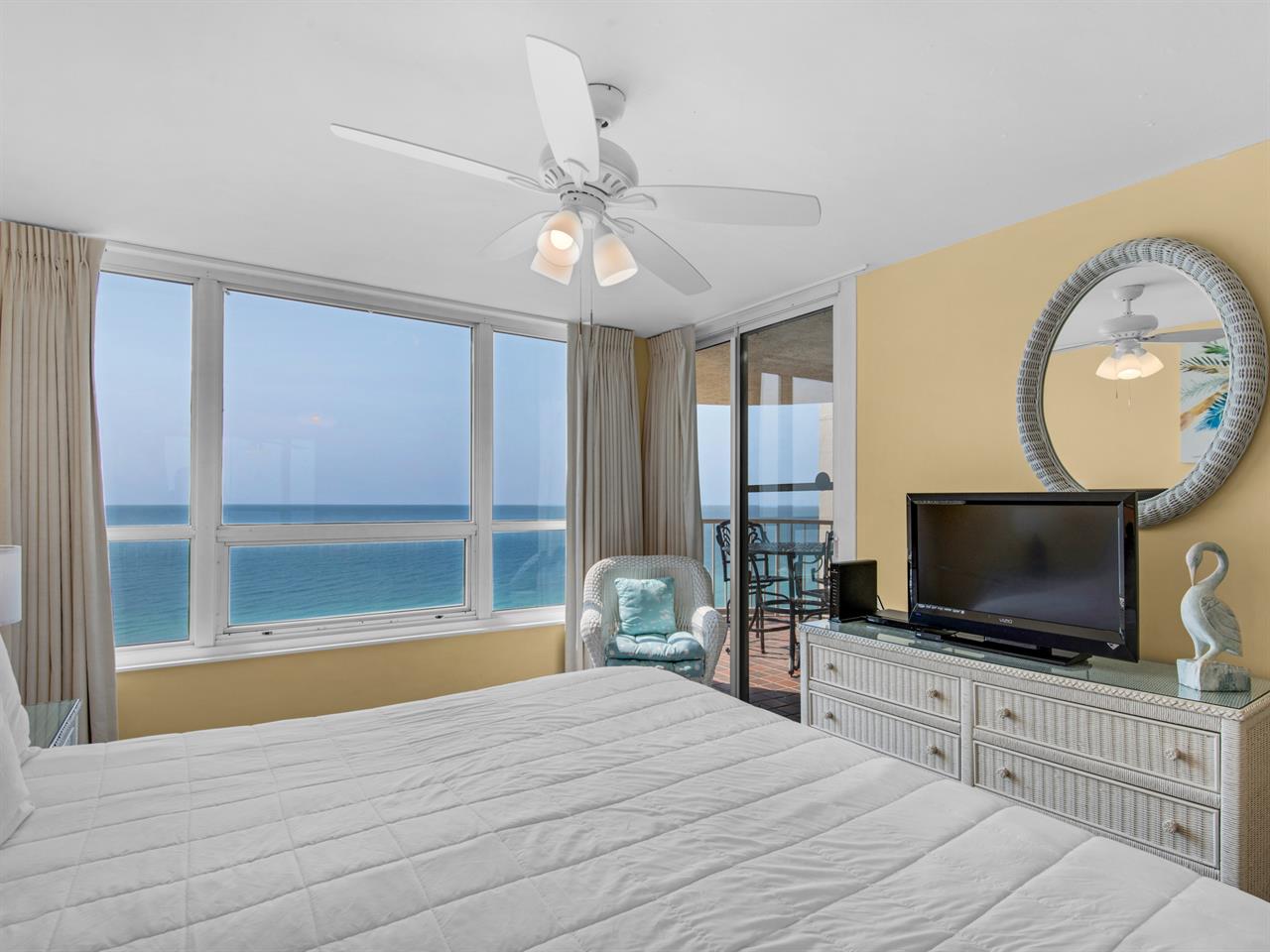 Flat Screen TV in Primary Bedroom