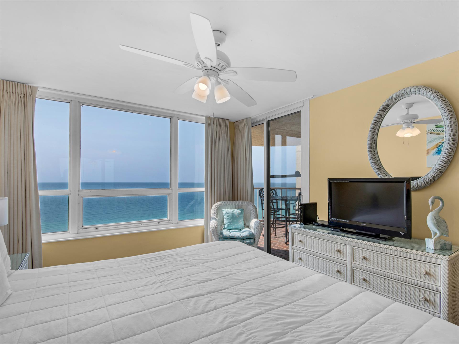 Flat Screen TV in Primary Bedroom