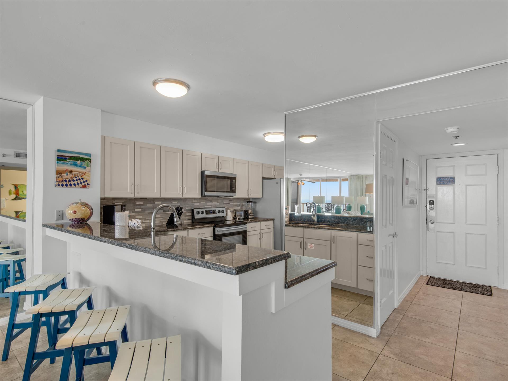 Additional seating at bar area