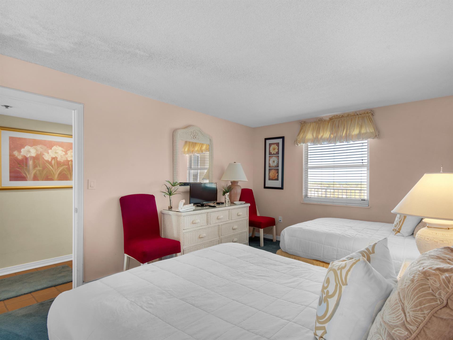 Guest Bedroom with Flat Screen TV
