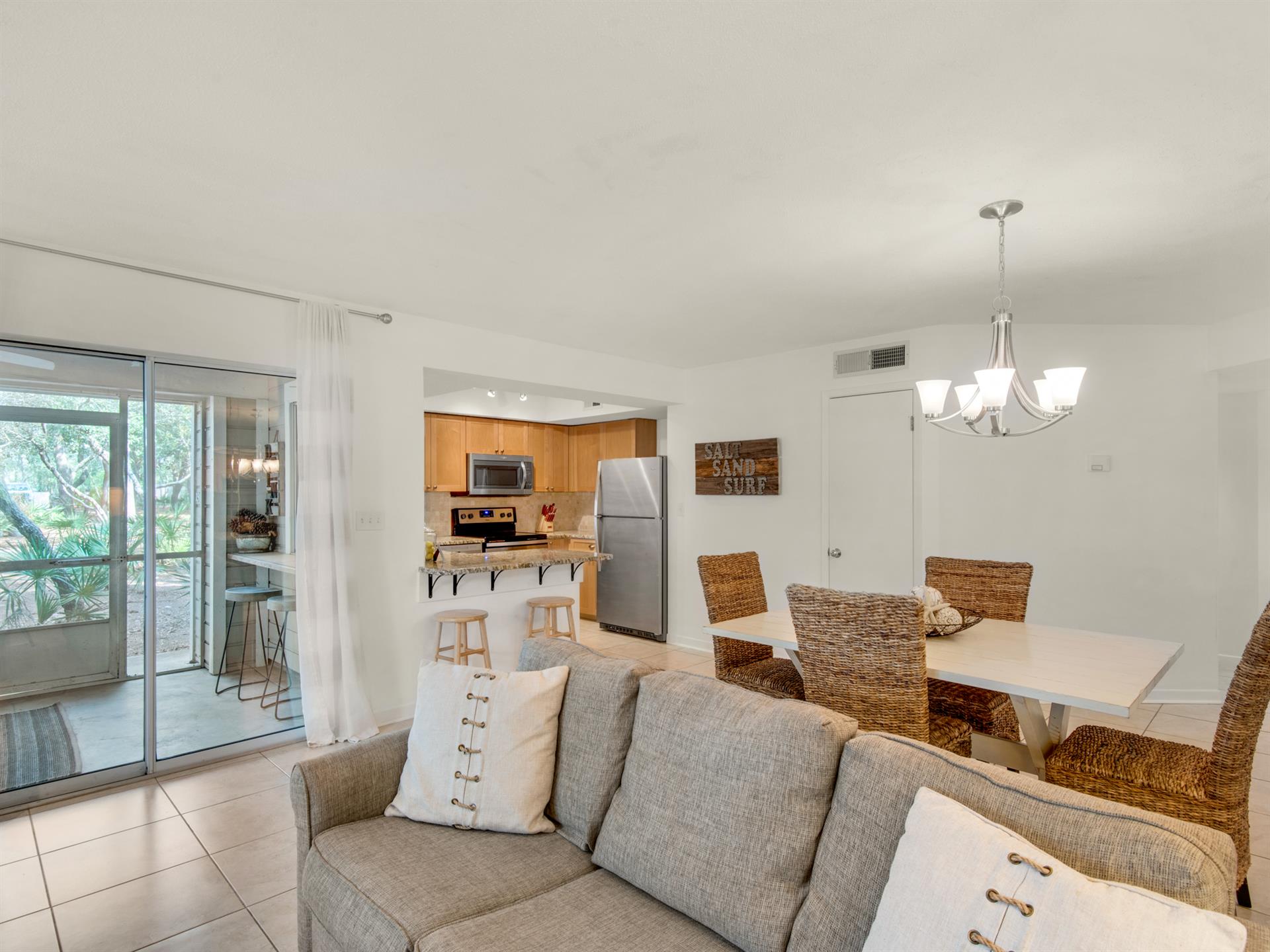 View of Kitchen From Living Area