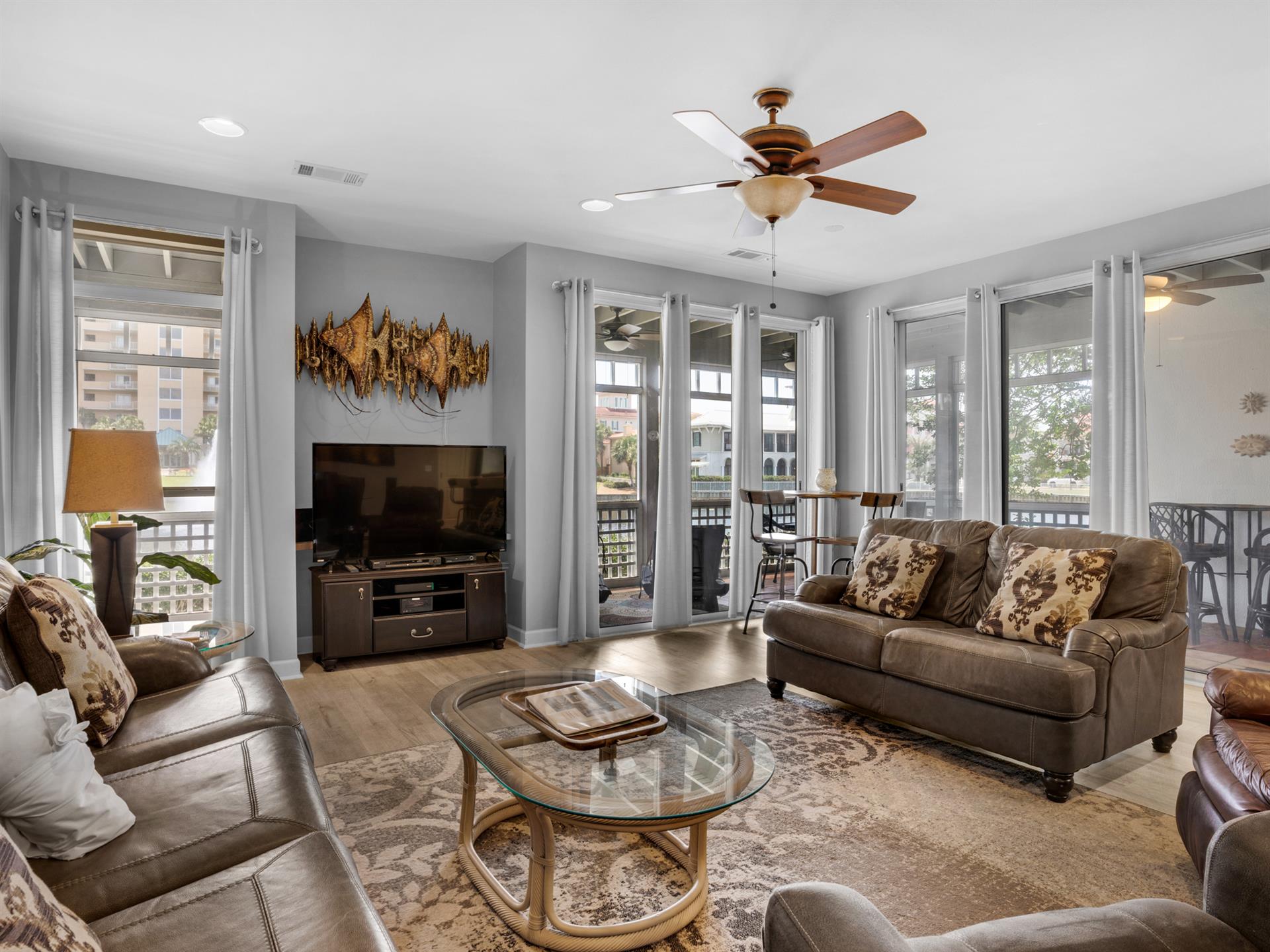 View of Lake from Living Area