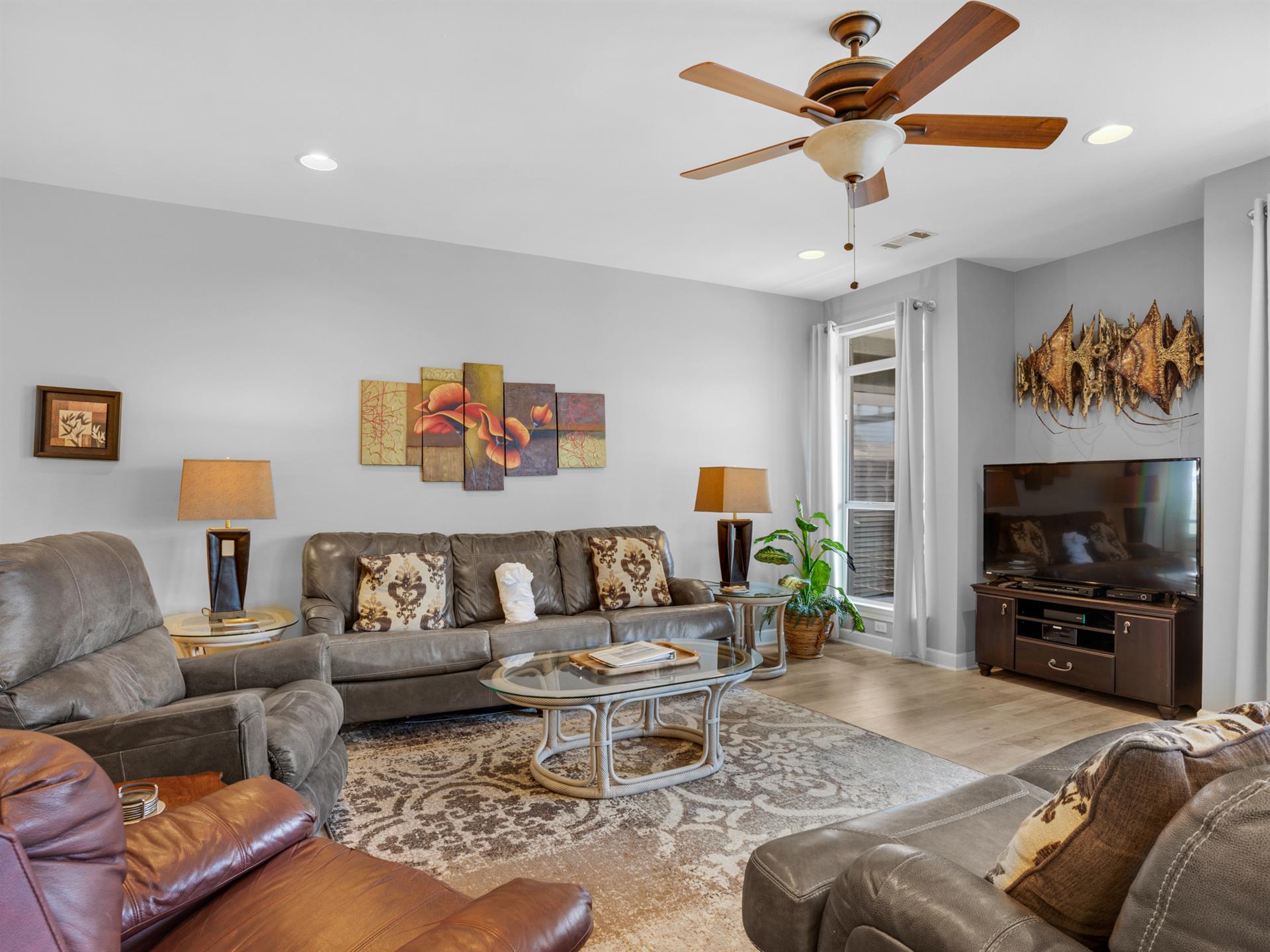 Large Flat Screen TV in Living Area