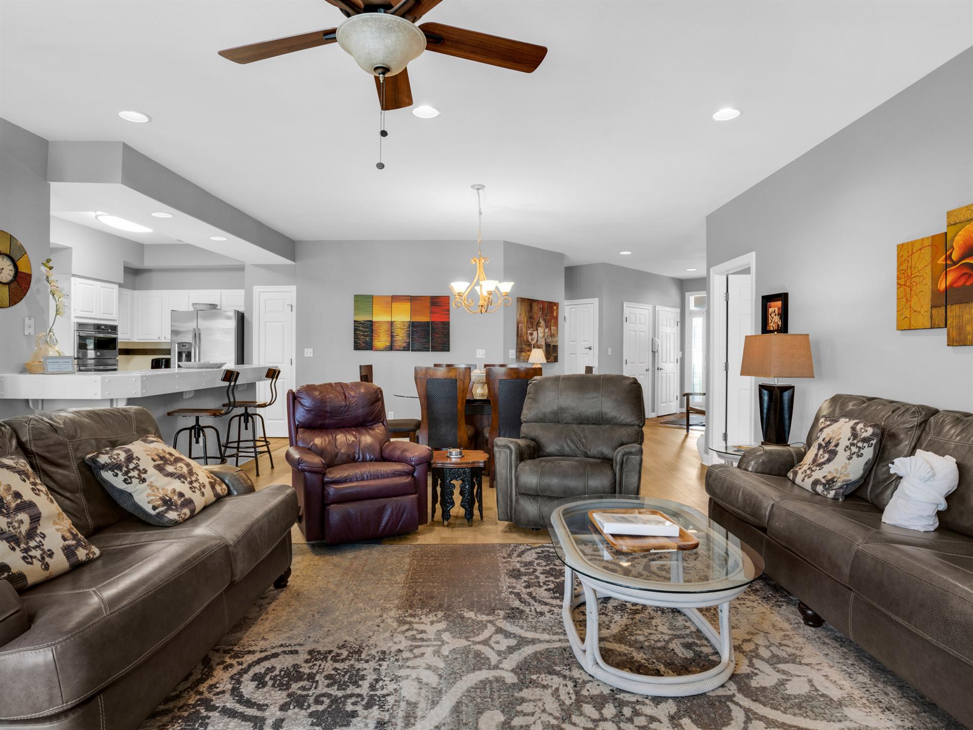 Plenty of Comfortable Seating in Living Area