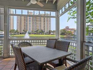 View of Lake from Dining Area on Porch