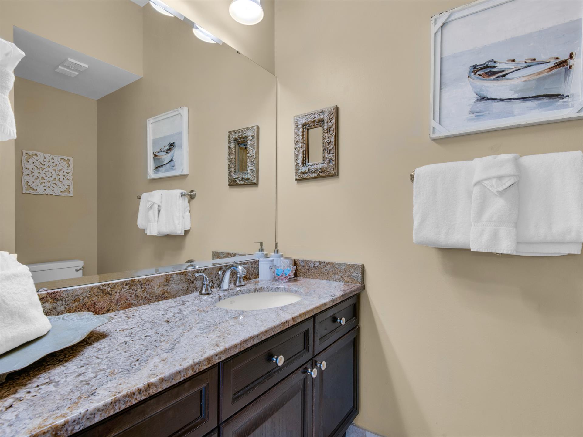 Guest Bath open to Guest Bedroom
