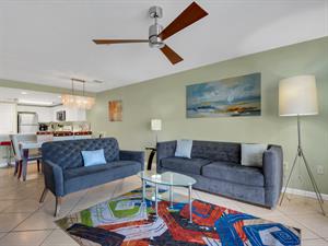 Living Room with Sleeper Sofa  unit sleeps 8 per HOA rules we can only advertise sleeping 6