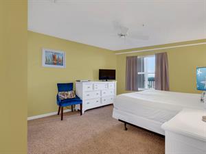 Guest Bedroom with King Bed and Flatscreen TV