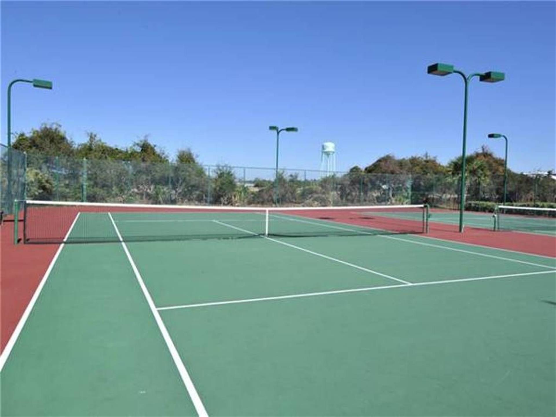 Complex provides tennis courts