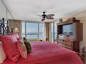 Flat Screen TV in Priamry Bedroom