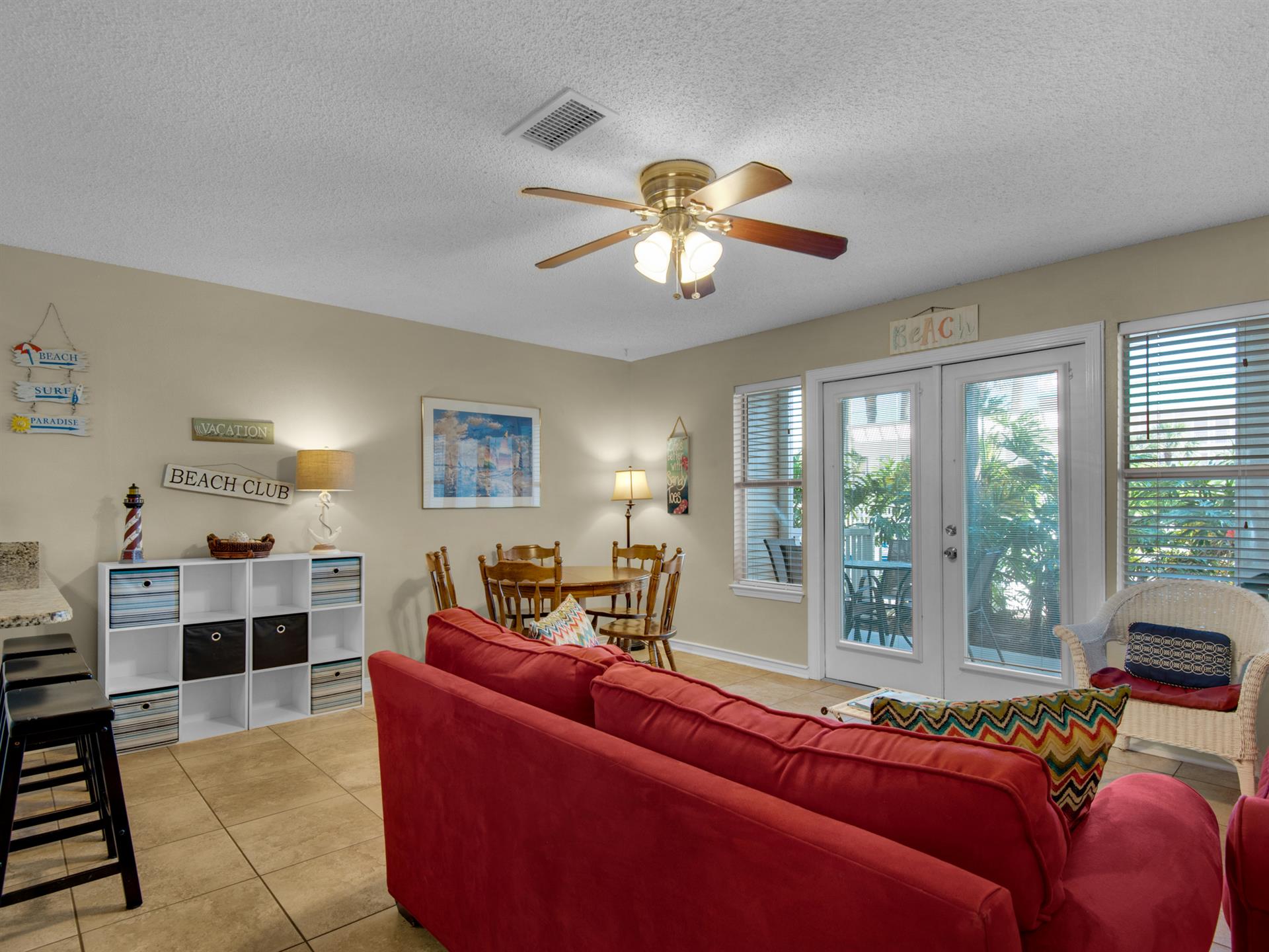 Living Room with Entrance to Patio