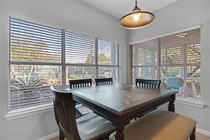 Dining Area overlooks Tennis Courts