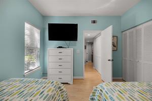 Flat Screen TV in Guest Bedroom