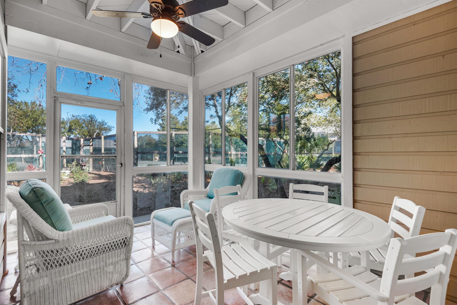 Lovely Glassed in Screened Porch