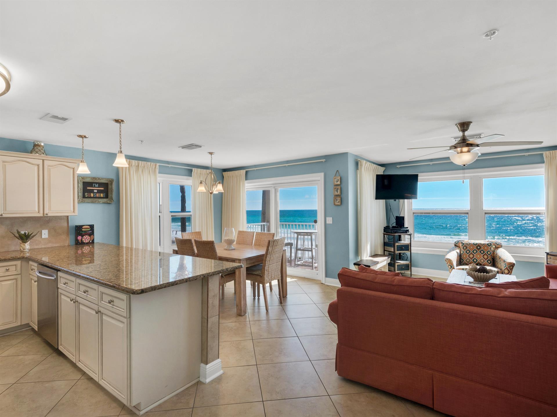 Open Living and Dining Area