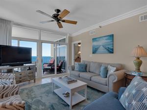 Living Area with Private Balcony