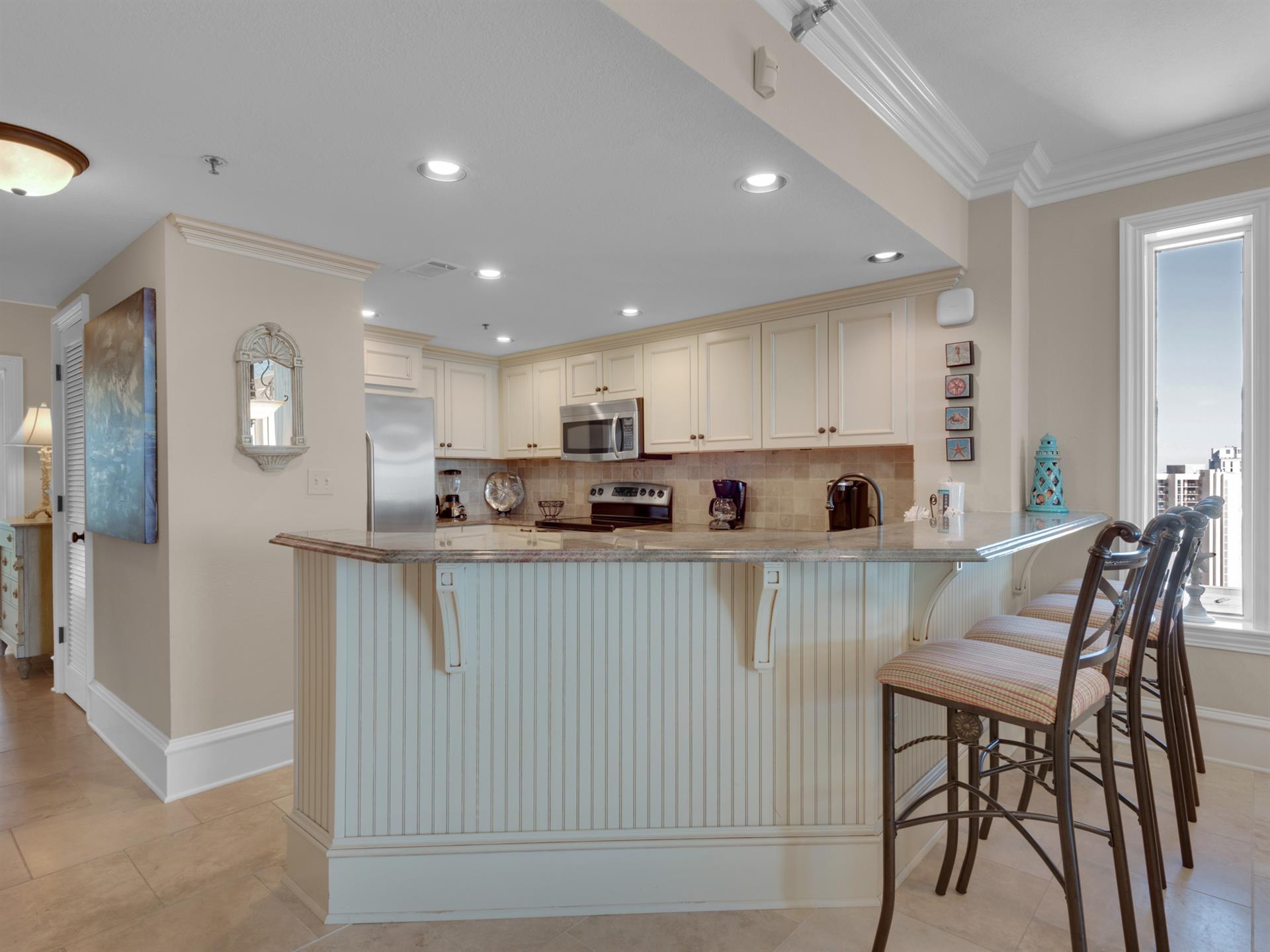 Kitchen with Bar Seating