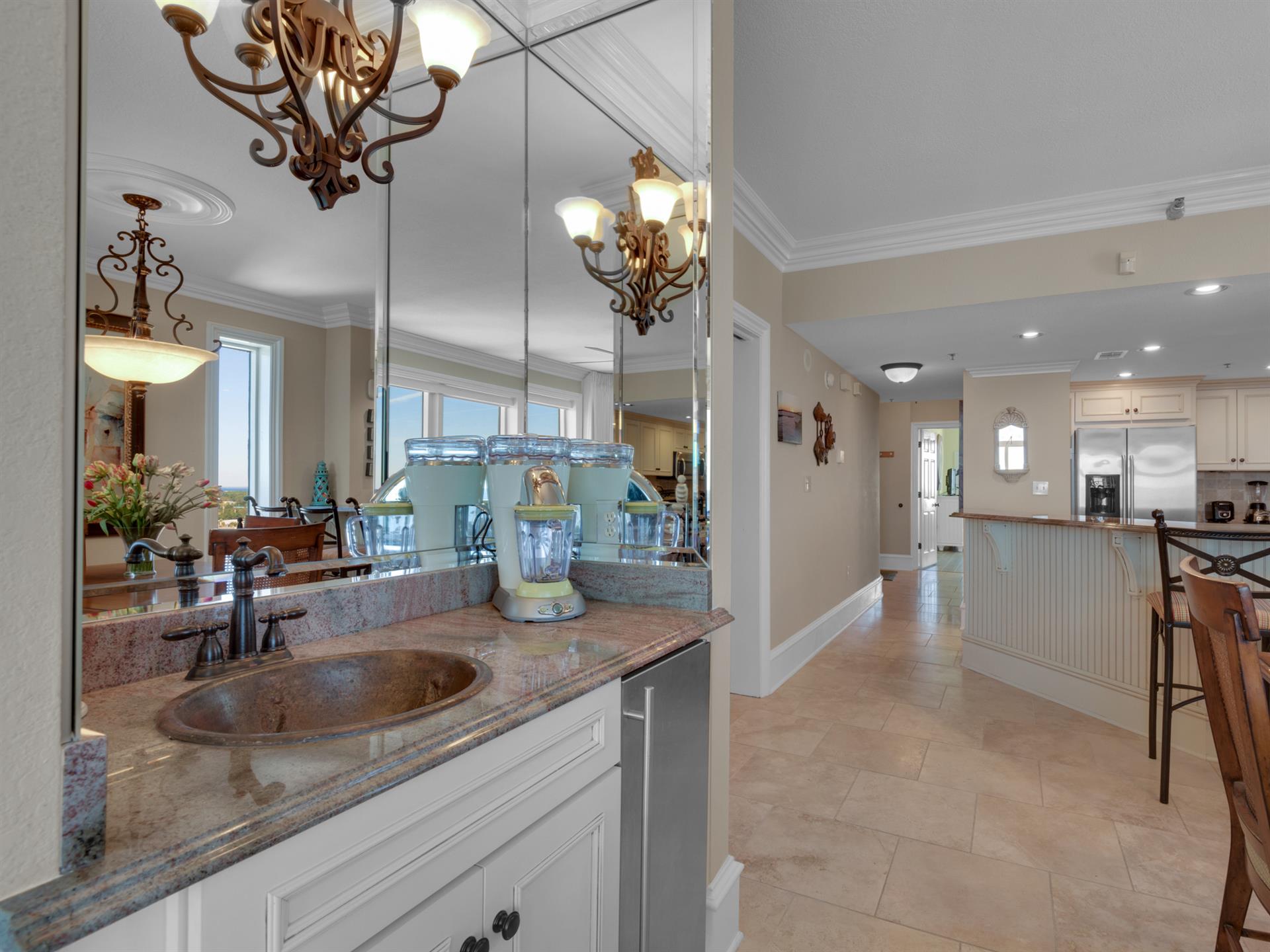Wet Bar in Living Area