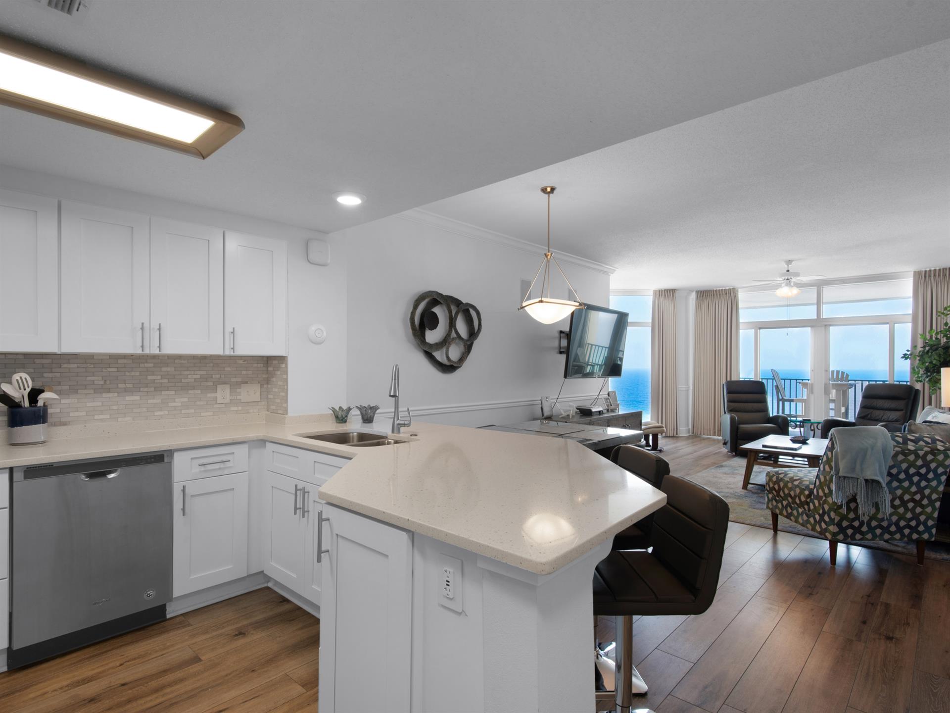 Kitchen with Bar Seating